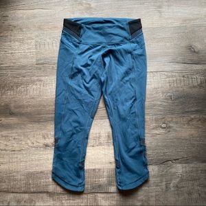 Lululemon Teal Just Breath Mesh Crop 4